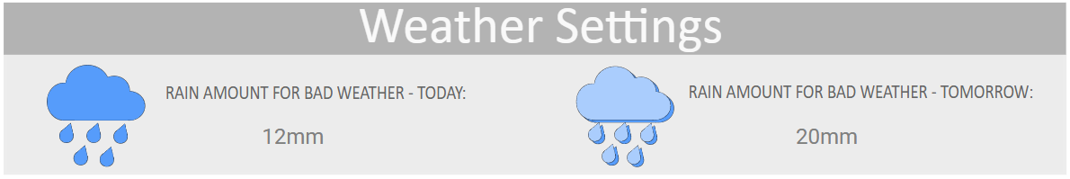 Weather Settings